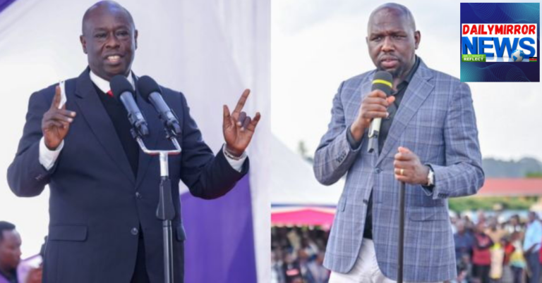 DCP Party leader Rigathi Gachagua and Interior CS Kipchumba Murkomen during separate events