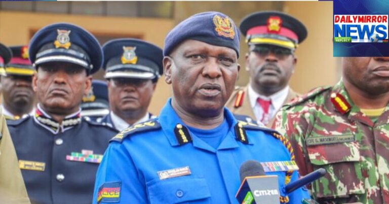 Inspector General of Police Douglas Kanja during a recent media engagement on December 20, 2024