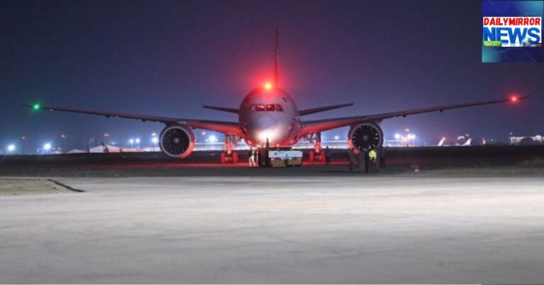 A Kenya plane about to take off at the Jomo Kenyatta International Airport (JKIA) for Haiti on Saturday, January 18, 2025.