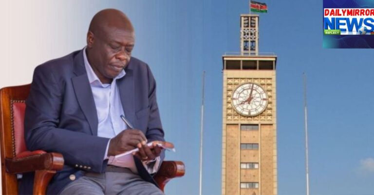 A collage of former Deputy President Rigathi Gachagua and the Parliament buildings, October 16, 2024.
