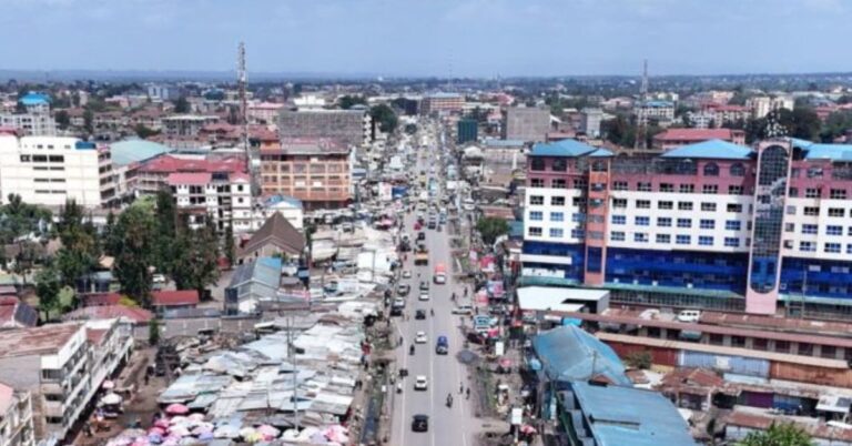 NLC Moves to Acquire Land for Construction of 750km Isiolo-Mandera Highway An aerial image of Ong'ata Rongai around Kware Market, February 2026