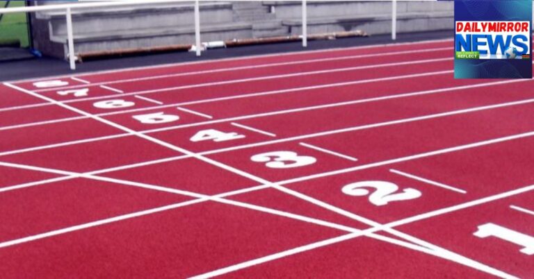 An image of an athletics track