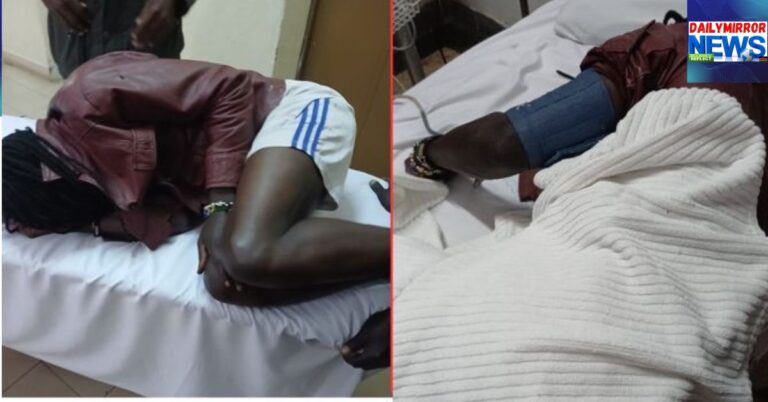 Collage of missing activist Davis Lichuma at KNH after being missing for days