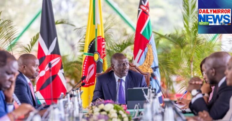 President William Ruto chairing a Cabinet meeting at State House, Nairobi on July 29, 2025.
