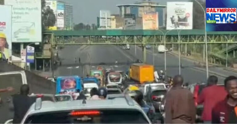 Traffic Paralysed on Thika Road as Armed Youths Block Highway, Motorists Report Robberies at Pangani Motorists stranded on traffic along Thika Road after rowdy youth blocked the road on Friday, July 3, 2026.