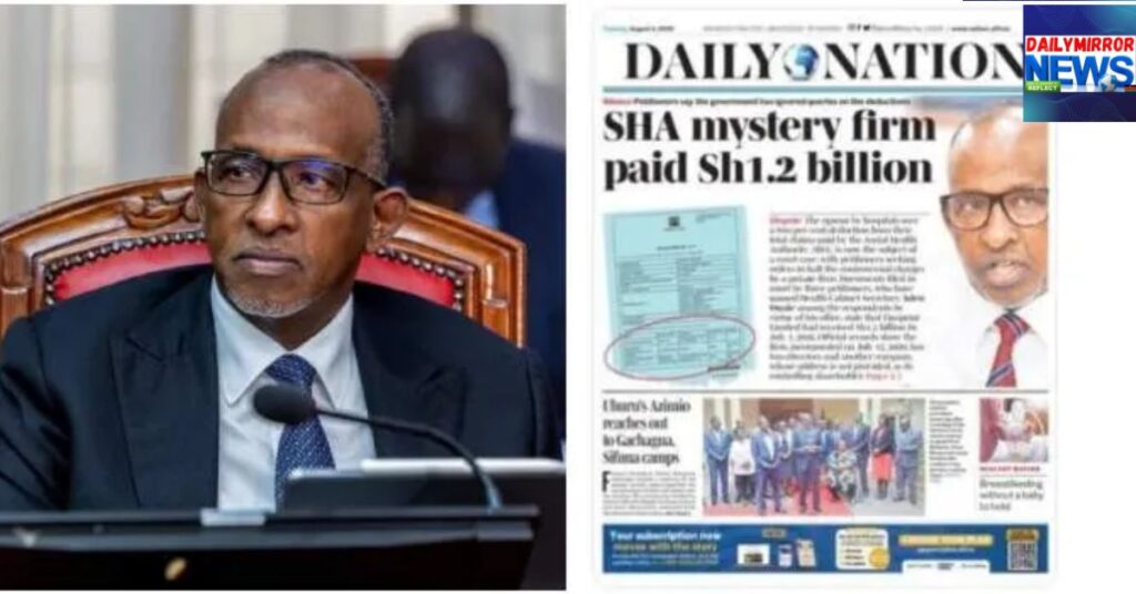 Duale Rejects Daily Nation Claims That Ksh1.2 Billion Was Channelled to Private Firm