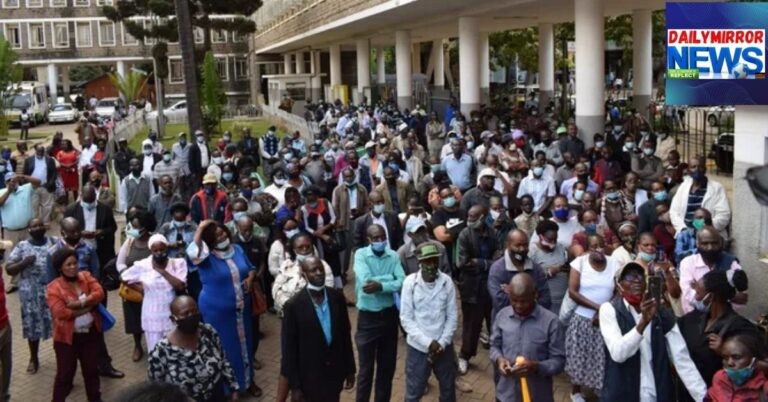 A gathering of County government workers