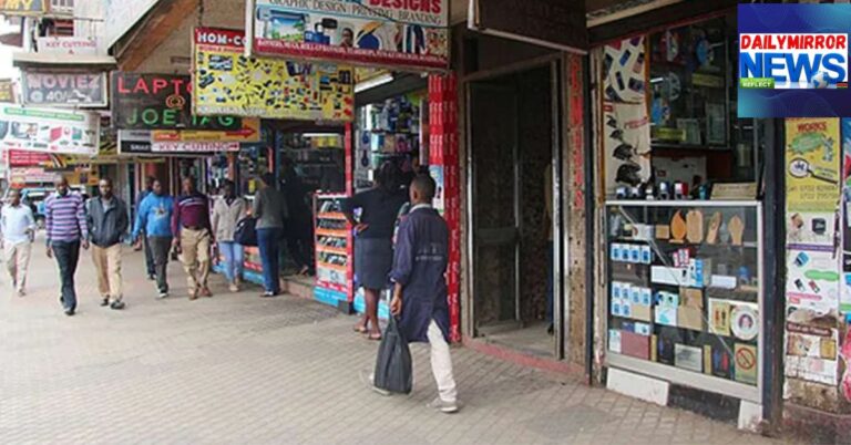 An image of business shops in Nairobi, Kenya