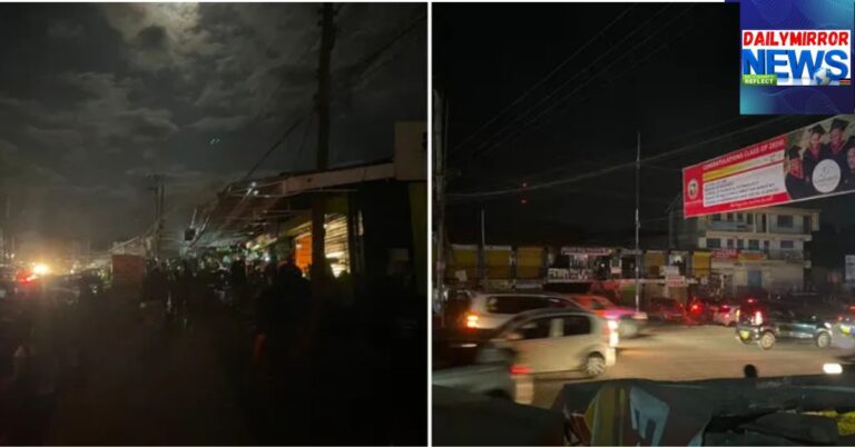 Maasai Lodge area of Ongata Rongai in darkness during the nationwide blackout on Wednesday, July 29.