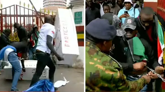 Drama as Activists Protest Outside Jogoo House, Demand IG Kanja’s Resignation