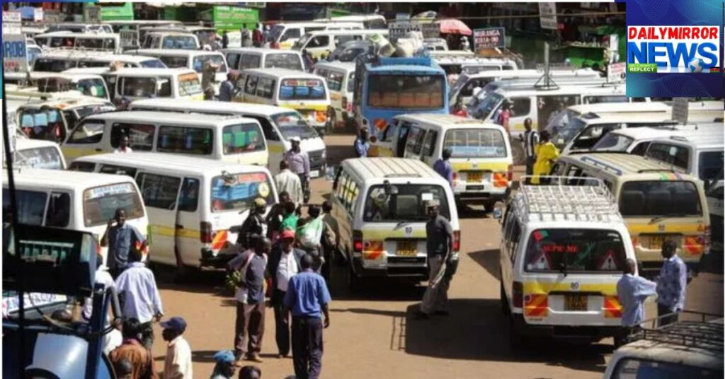 Matatus at a terminal in Nairobi in August 18, 2024.