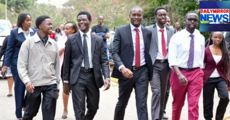 Sifuna Named Linda Mwananchi Leader, Presidential Candidate Nairobi Senator Edwin Sifuna walks with students from JKUAT Karen campus, September 17, 2026.