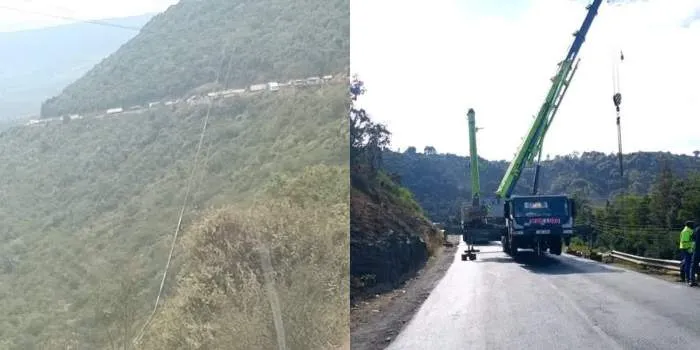 Traffic Gridlock Hits Mai Mahiu Escarpment as Rescue Operation Blocks Highway