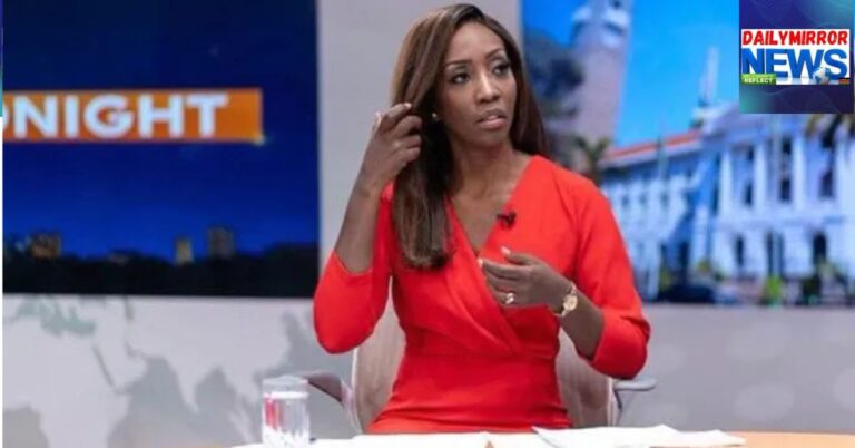 Citizen TV's Yvonne Okwara during a past news broadcast session
