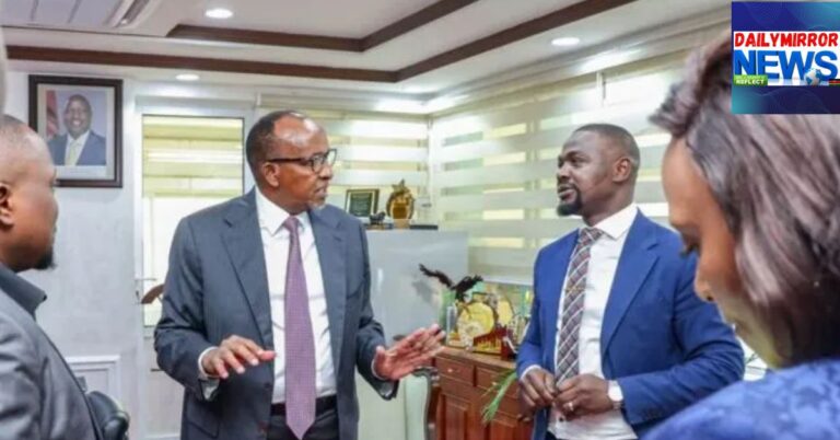 Health CS Aden Duale and KMPDU Secretary General Davji Atellah during a meeting on July 2, 2026