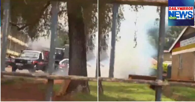 Snippets of violence inside Kakamega Central Police Station after DCP leaders led by Secretary General Cleophas Malala stormed the station o present a petition accusing Governor Fernandez Barraza.