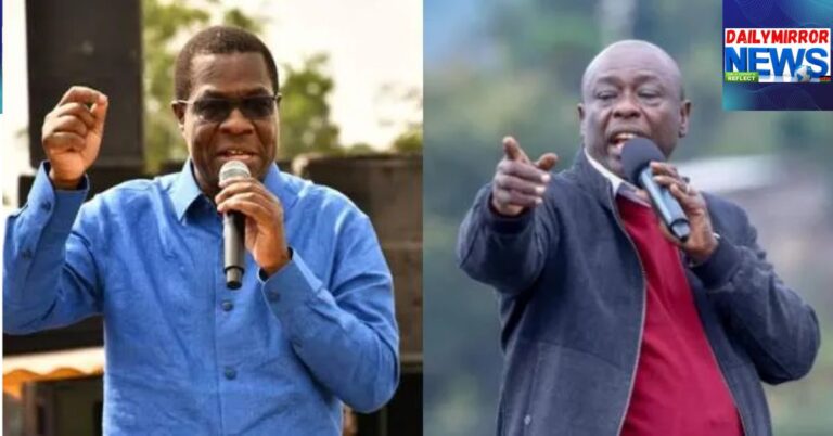 A collage of the Energy and Petroleum Cabinet Secretary Opiyo Wandayi (left), with that of the Former Deputy President Rigathi Gachagua (right).