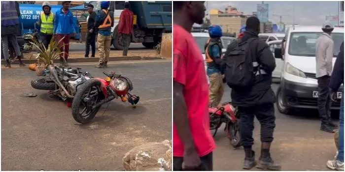 Traffic Disruption as Bodaboda Block Ngong Road Near Talanta Stadium After Accident