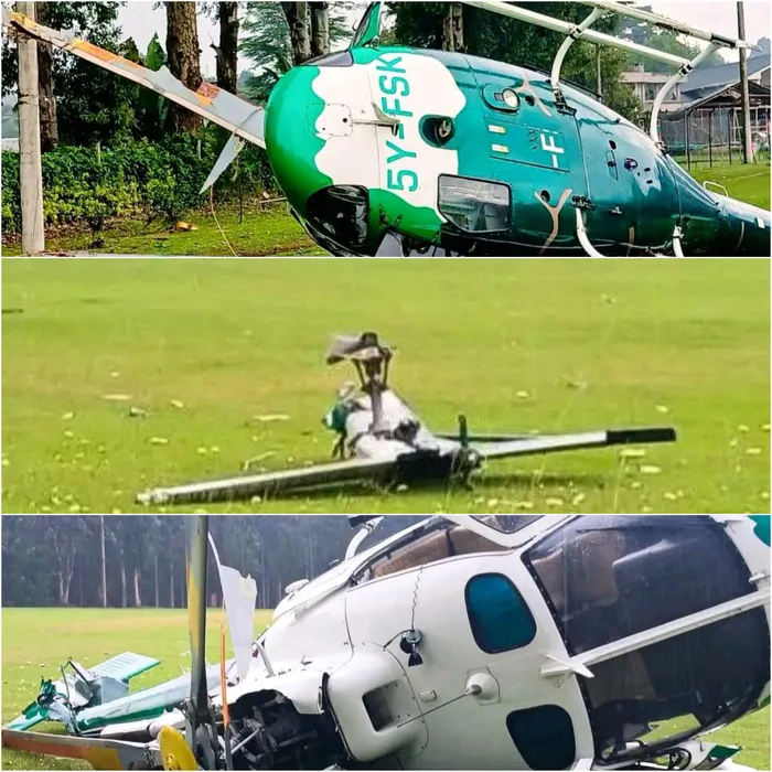 Helicopter Carrying Five People Crashes at Kericho Golf Club